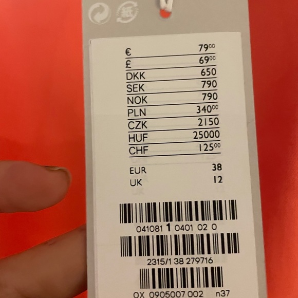 Cos asymmetric dress orange - Picture 4 of 4